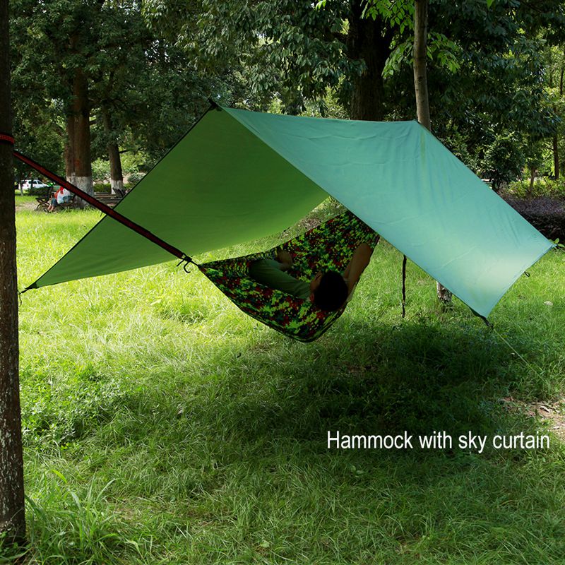 Cheap Goat Tents 1Sets Outdoor Cloth Sunshade Tent Equipments Waterproof Sun Protection Beach Awning Canopy Moisture proof Mat Tents 
